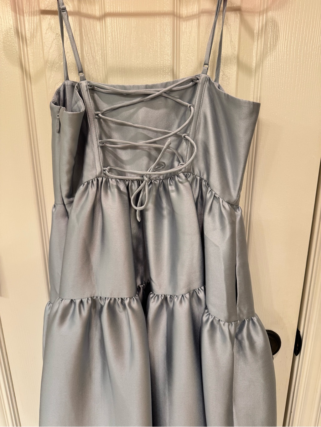 Maison Amory The Windsor Maxi Dress In Ash Blue — image 4 of 8